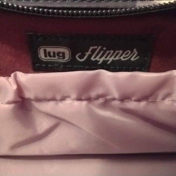 Lug Flipper Jewelry Quilted Clutch Water Purple Pattern LIKE NEW! - Picture 4 of 4